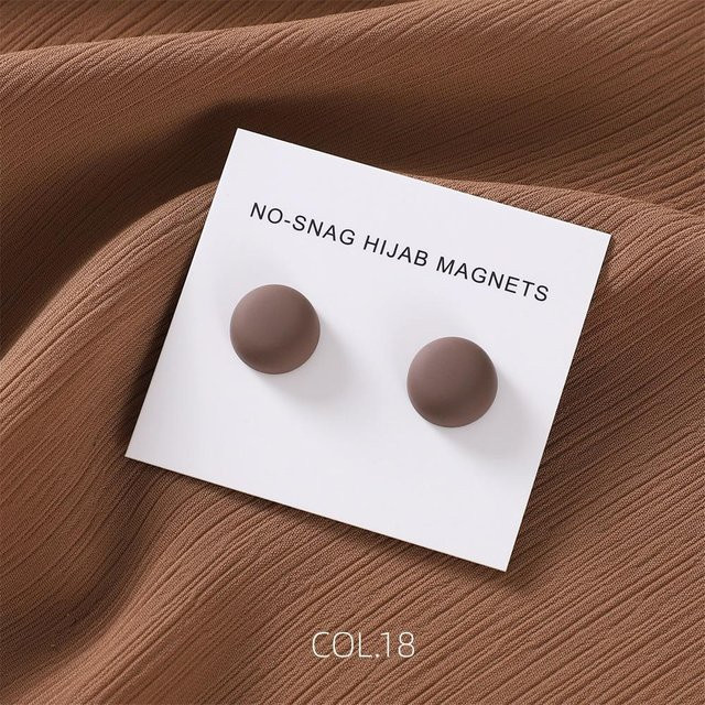 YiRan Shoe Industry Hijab-Brosche, Magnetischer Hijab-Clip, Edelstahl, Schwarz, Damen - Bild 1