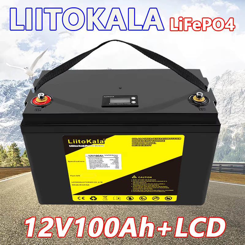 LiitoKala LiFePO4 Batterie 12V in Schwarz für langanhaltende Stromversorgung - Bild 3