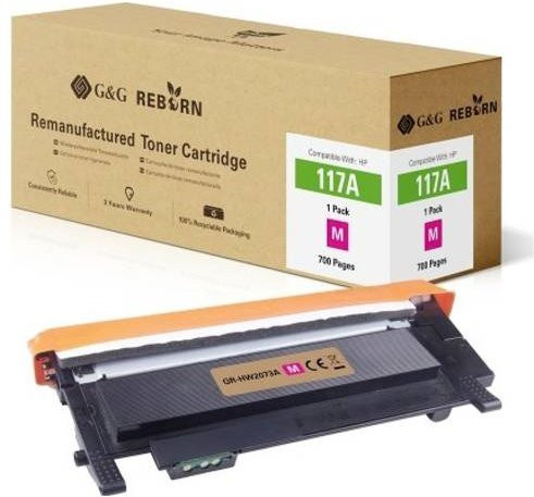 G&G Toner Cartridge Magenta Kompatibel mit HP 177A Remanufactured Reborn mit 700 Seiten Reichweite - Bild 1