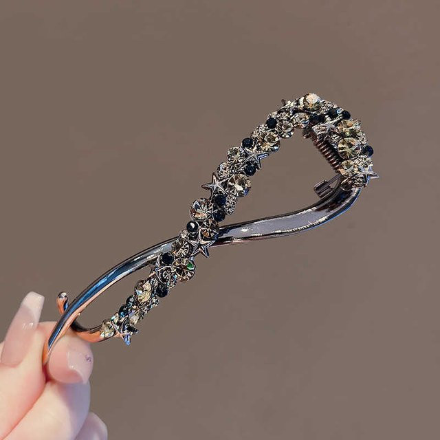 VANIKA Haar Clip, Strass, Banana Clip, Damen - Bild 1