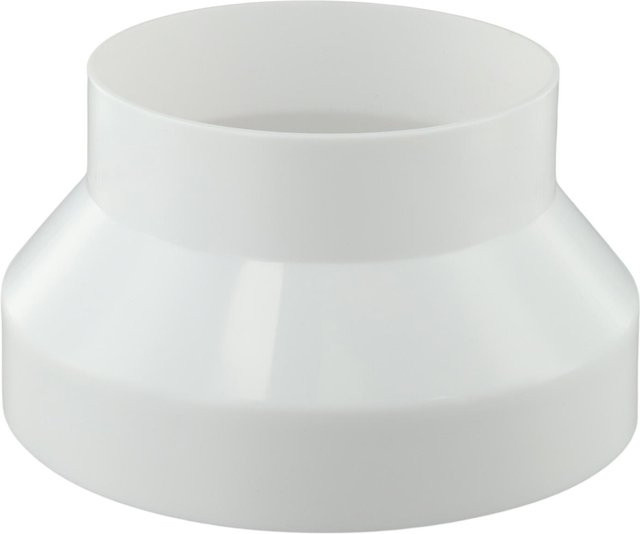 Lüftungskanal Reduzierstück aus Kunststoff für Kanalventilatoren und Luftauslässe, Weiß, 200-150 mm - Bild 1