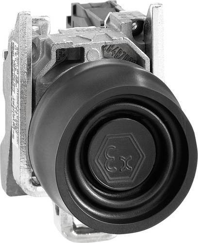 Schneider Electric XB4BPS21EX Drucktaster in Schwarz aus Metall, tastend, 600V 6A - Bild 1