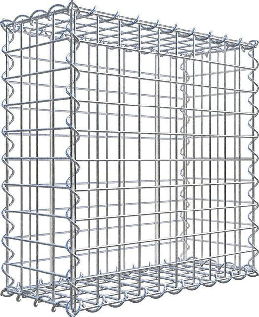 Gabiona Spiralgabione aus Stahl in Silbergrau, B/T/H: 50 x 20 x 50 cm - Bild 1