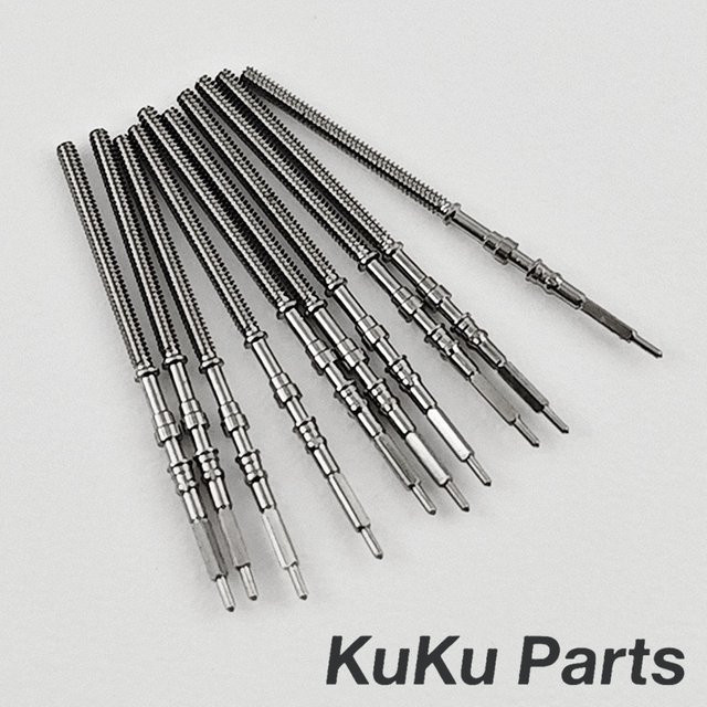 HUANXIAO Aufzug Stem Crown Kit, Edelstahl, Silber, für NH35 Uhrwerk - Bild 1