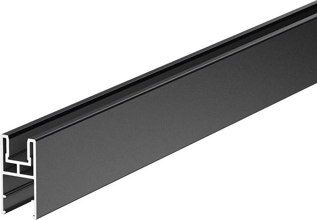 ZacAlu Aufsatzleiste für Alupanel in Anthrazit mit 5 mm bis 10 mm Aufnahme, Länge: 190 mm - Bild 1