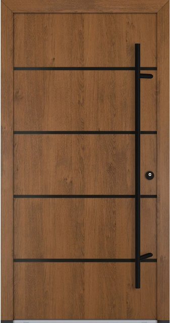 FM Türen AS68 Modell 22 Innenbeschläge Set Winchester Rechts in Braun mit Stahlbeschlägen, B: 100 cm, H: 210 cm - Bild 1