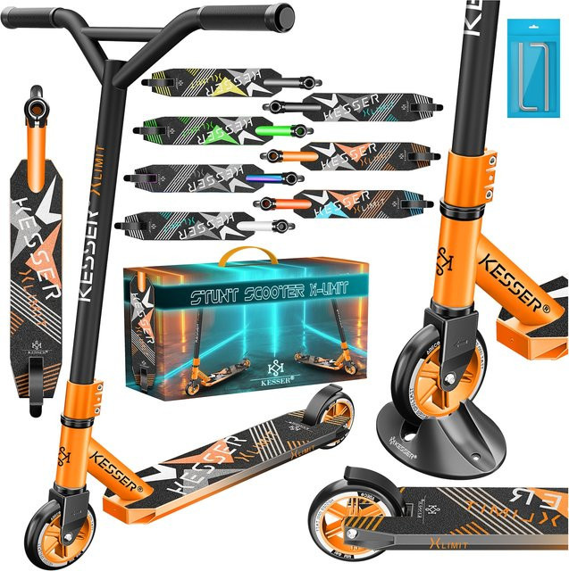KESSER Funscooter X-Limit Stuntscooter mit 360° Lenkung und PU Rädern - Bild 1