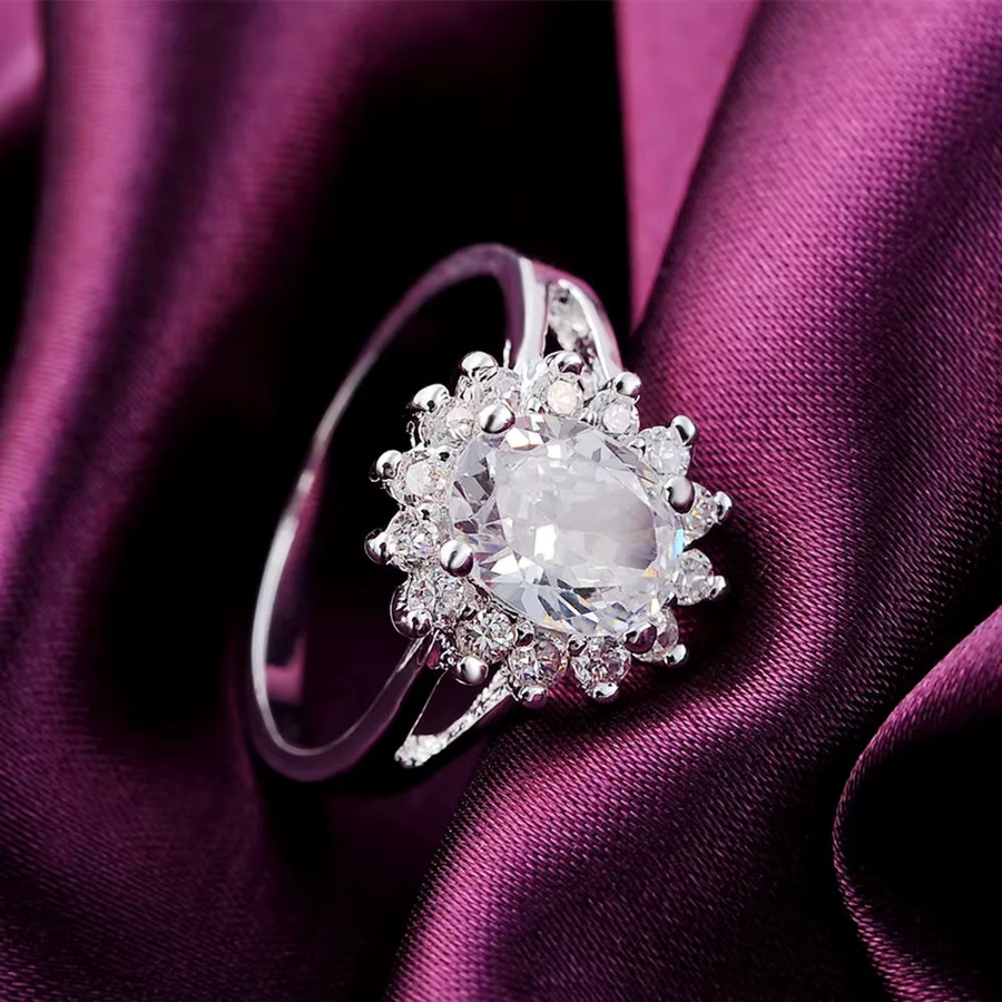 URMYLADY Ring 925 Silber, Kristall, Diamant, Damen - Bild 2