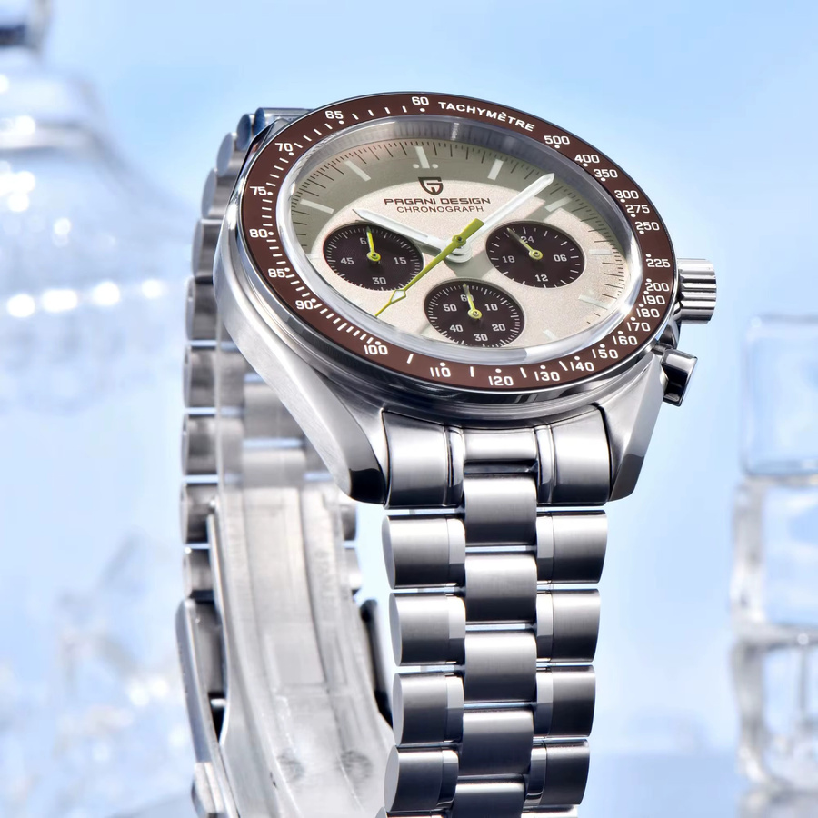 PAGANI DESIGN Chronograph, Quarz, Edelstahl, Saphirglas, Herren - Bild 6