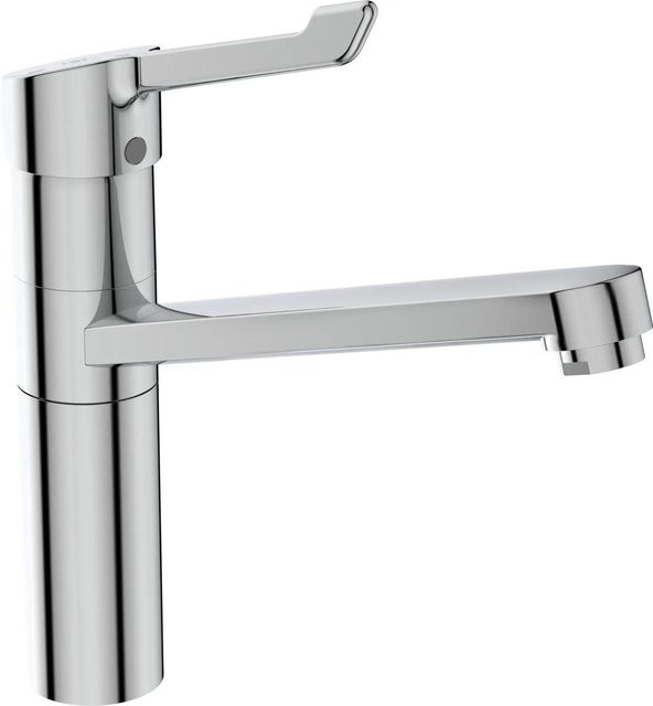 Ideal Standard Küchenarmatur Ceraflex BlueStart mit Klinikhebel und Schwenkauslauf in Chrom - Bild 1