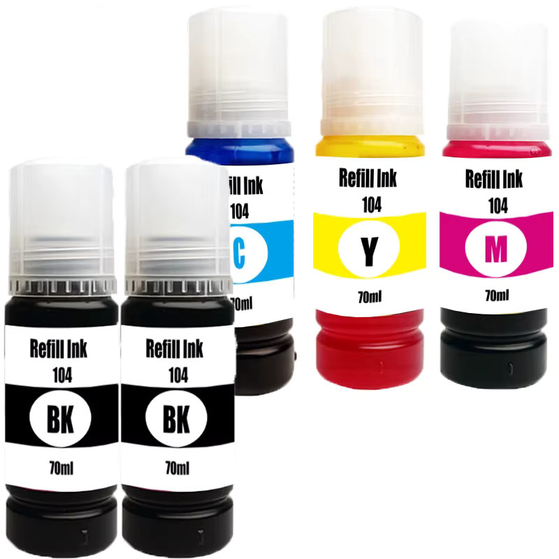 Epson 104 Nachfülltinte für EcoTank Desktop-Drucker, Mehrfarbig - Bild 2