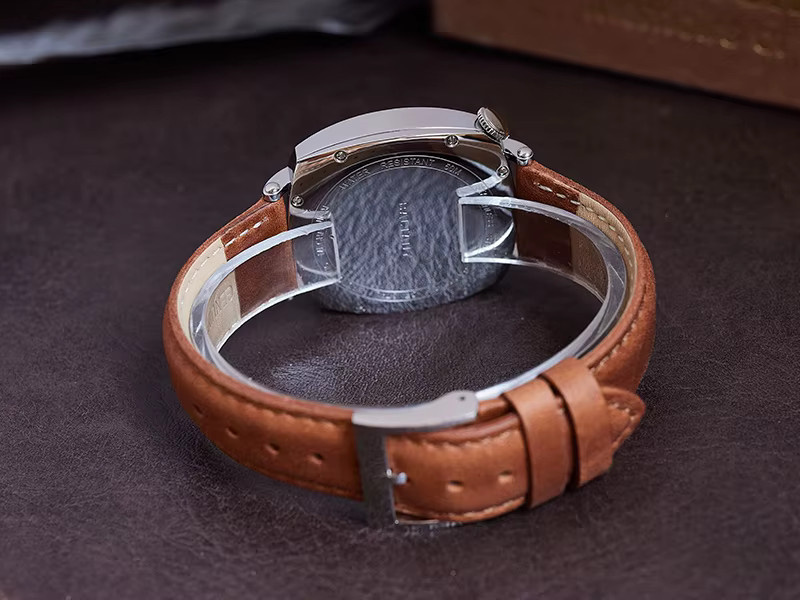 Baltany Armbanduhr Automatik, eckig, 38 mm, Edelstahl, Leder, Herren - Bild 3