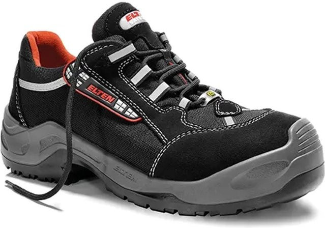 Elten Sicherheitshalbschuh Senex Al Esd S3 in Grau Schwarz Rot mit Cordura und Textil, Größe 48 - Bild 1
