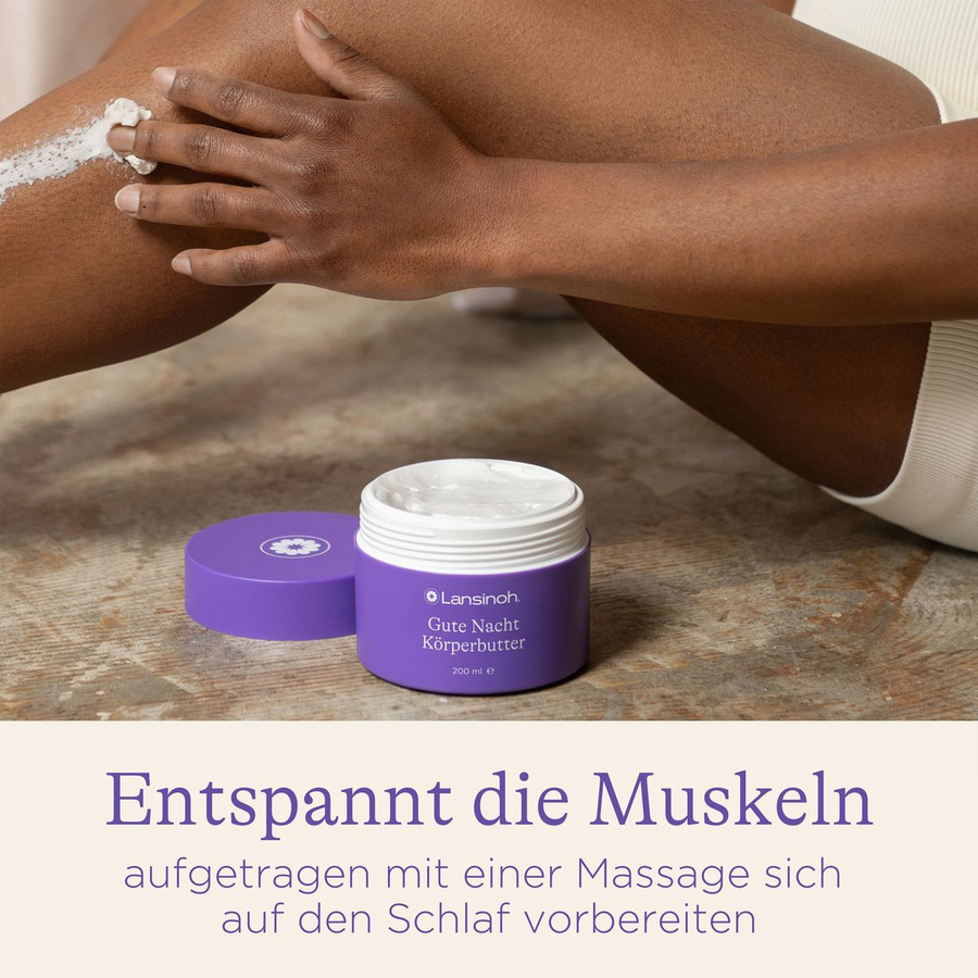 Lansinoh Gute Nacht Körperbutter, 200 ml, Lavendel, Kamille, Magnesium - Bild 3