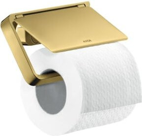 Hansgrohe Axor Universal Wandmontage Papierhalter mit Deckel aus Messing in Polished Gold Optik - Bild 1
