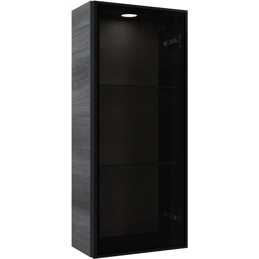 Pelipal Vitrinen-Wandschrank Quantum 05 in Graphit mit Rauchglas, LED-Beleuchtung und Sensor-Schalter, Breite: 30 cm - Bild 2