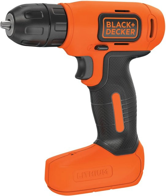 Black+Decker Akku-Bohrschrauber BDCD8 in Schwarz und Orange mit 7,2 Volt - Bild 1
