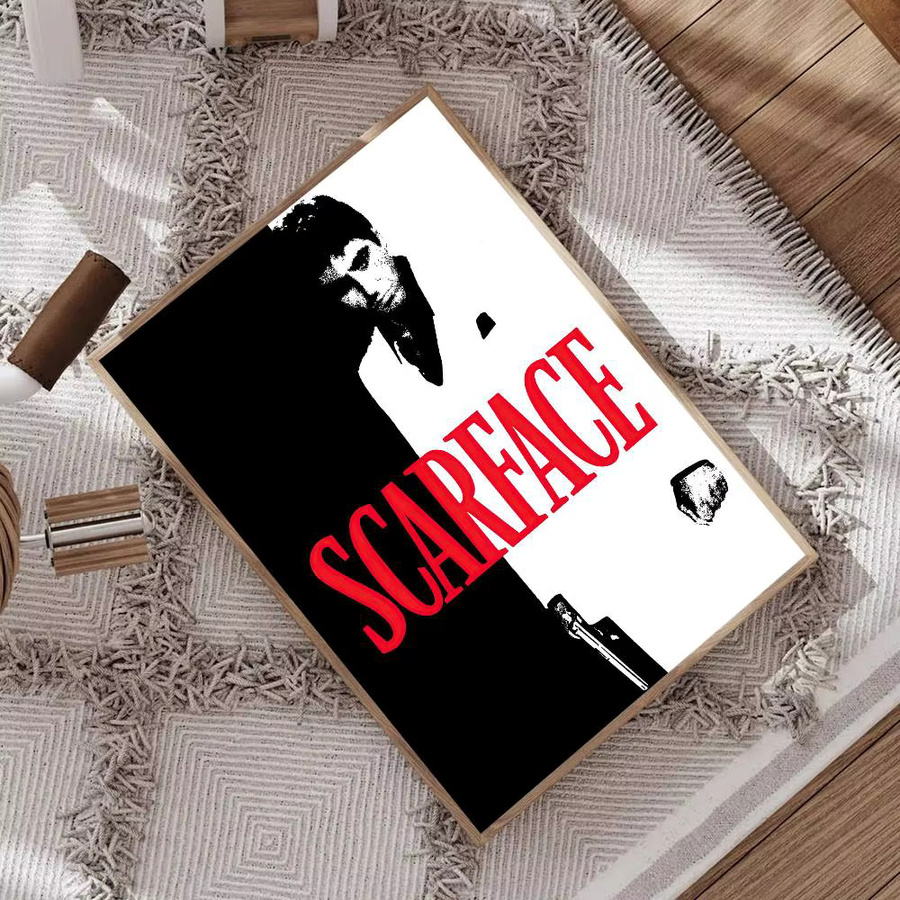 Vintage Filmplakat Scarface Rastar Poster in Multicolor auf Whitepaper-Druck B: 15,0 cm, H: 15,0 cm - Bild 4