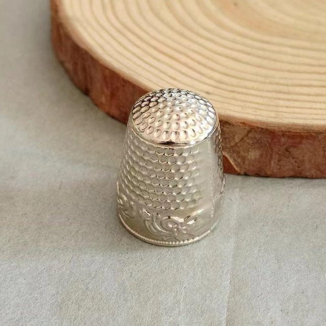 Fingerhut-Ring Kupfer, silber, handgefertigt - Bild 1