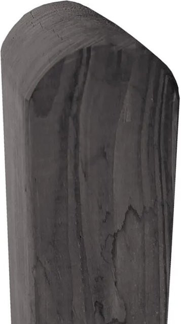 Woodtex Pfosten Kiefer Rundkopf Grau Höhe: 190 cm, Breite: 9 cm, Tiefe: 9 cm - Bild 1