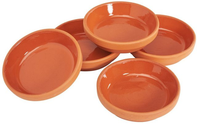 Terrakotta-Unterteller mit einem Innendurchmesser von 7 cm, 5 Stück - Bild 1