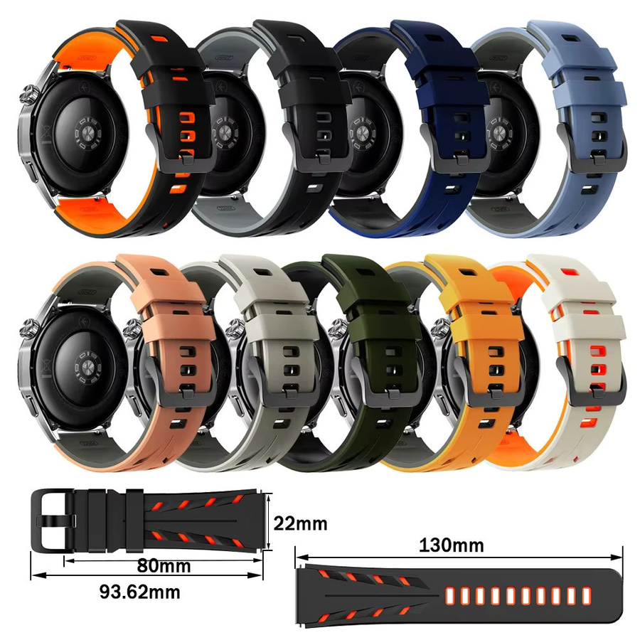Huawei Uhrenarmband Silikon, 22 mm, multicolour - Bild 3