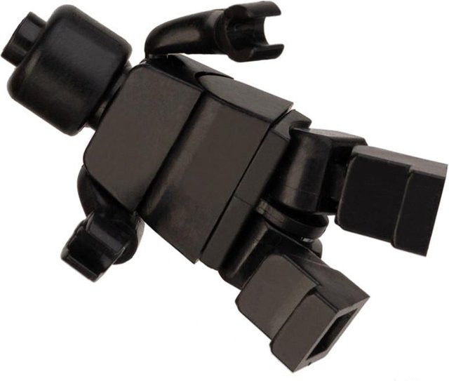 MagicMonkey Mehrgelenk Beweglicher Baustein Minifigur, schwarz, bunt, 1-teiliges Set - Bild 1
