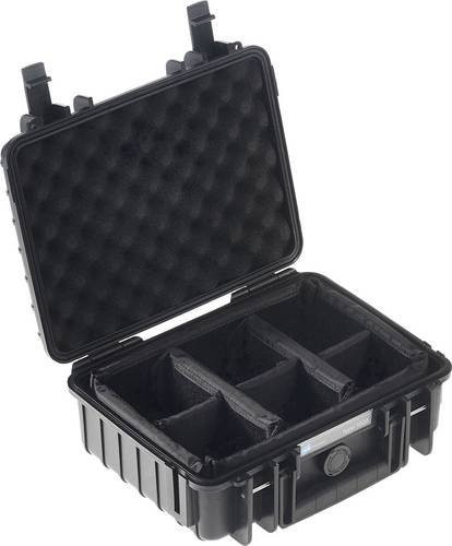 B&W International outdoor.cases Typ 1000 Kamerakoffer Wasserdicht in Schwarz - Bild 1