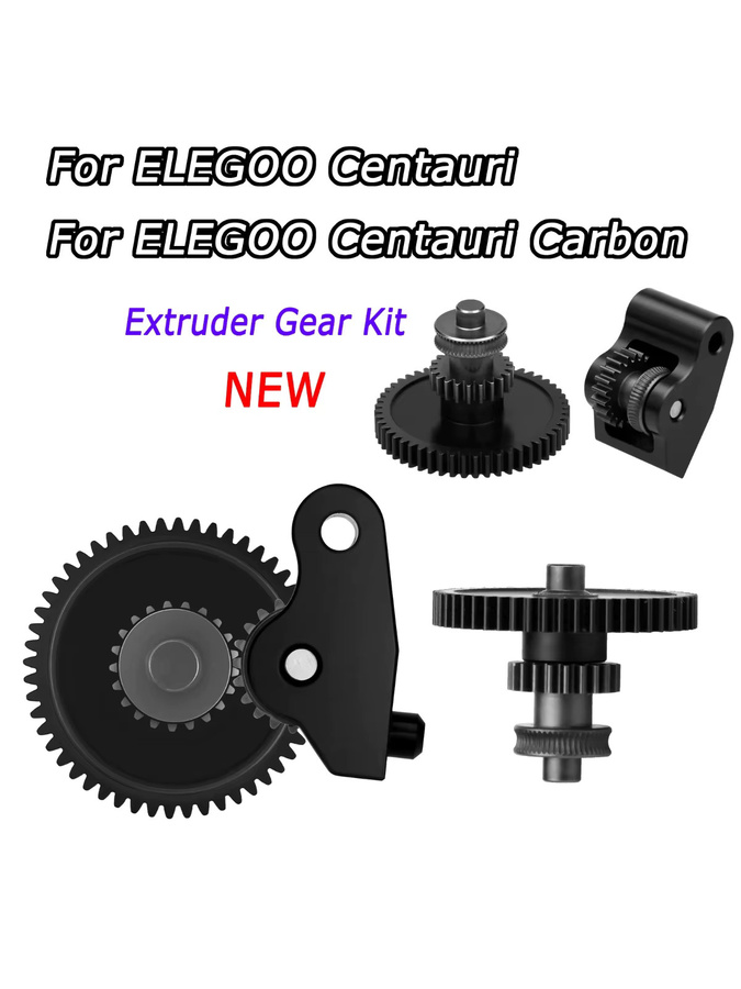 Elegoo Centauri Carbon Zahnräder aus gehärtetem Stahl für Elegoo Centauri Carbon 2 3D-Drucker, Schwarz - Bild 4