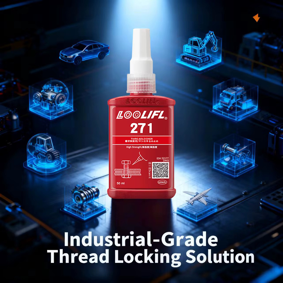 LOOLIFL Thread Locker Rot mit hoher Festigkeit für Metall und Befestigungselemente, 50 ml - Bild 4