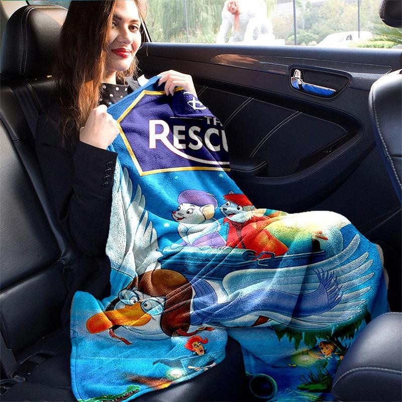 Disney Die Retter Kuscheldecke aus Flanell, Mehrfarbig, B x H: 150 x 200 cm - Bild 2