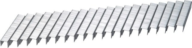 LUX-TOOLS Flachdrahtklammer Comfort aus verzinktem Stahl, Farbe: Silber, 1.000 Stück - Bild 1