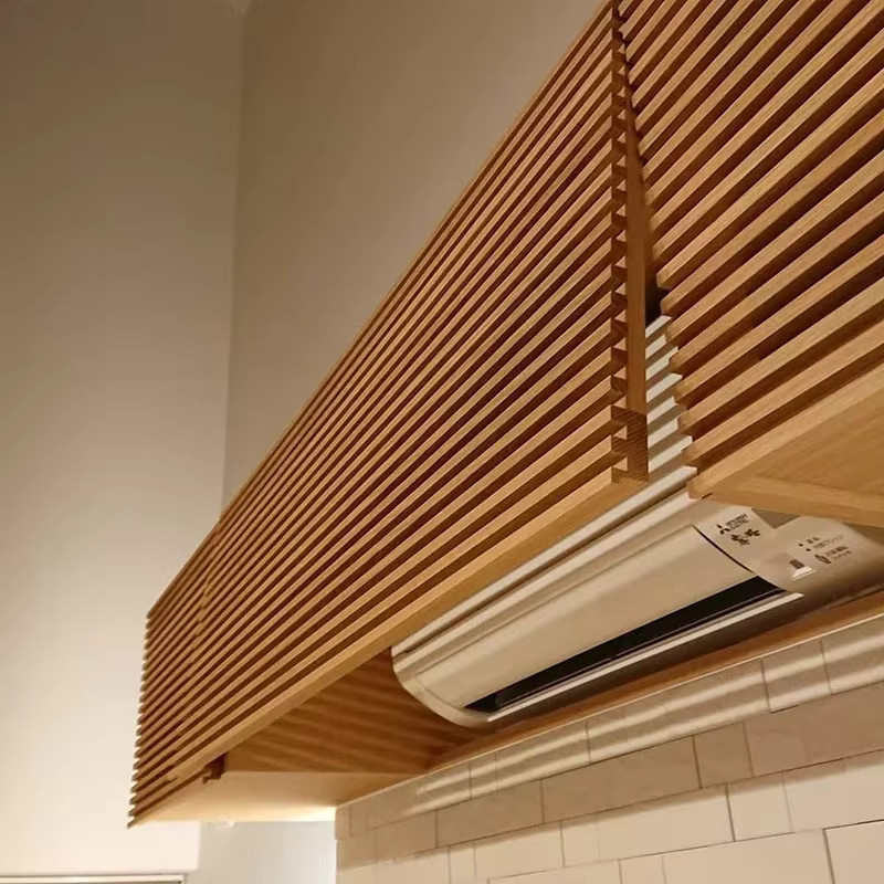 Shelter Box Klimaanlagen Abdeckung aus Massivholz in Braun für Gree und Haier Klimaanlagen - Bild 2