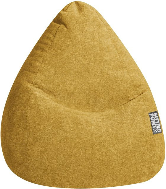 Sitting Point Sitzsack Beanbag Alfa XL, Senf, Breite: 70 cm, Höhe: 110 cm - Bild 1