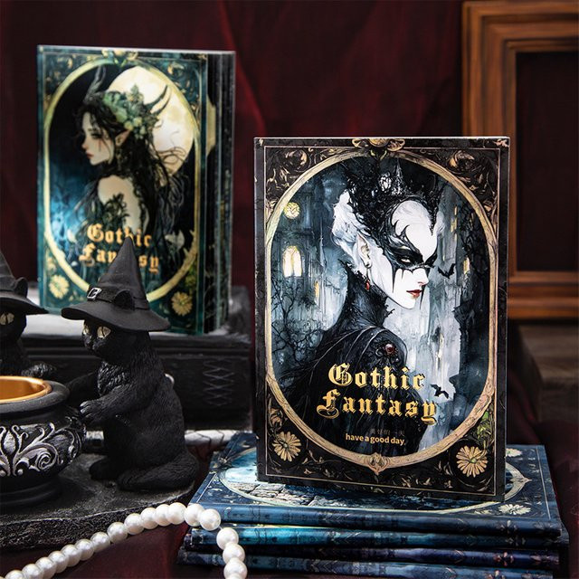 Gothic Fantasy Series Scrapbook Papier Set mit Dark Theme Hintergrundmaterial für Collage und Dekoration, 30 Blatt, Multicolour - Bild 1