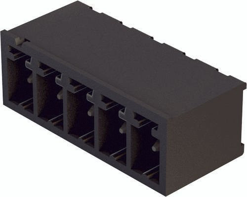 HARTING Grundleiste 14121015002000, 1 Reihe, Messing, Schwarz - Bild 1