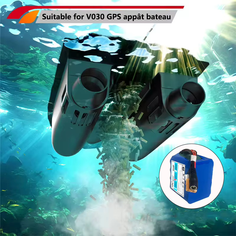 SUYIJIA Lithium-Ionen-Akku 12 V 28000 mAh 3S4P mit BMS in Blau für GPS Angelköderboot V030 - Bild 3