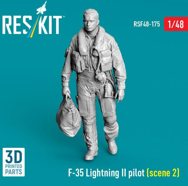 ResKit Models F-35 Lightning II - Pilot (scene 2), Einzelfigur, 1:48 - Bild 1