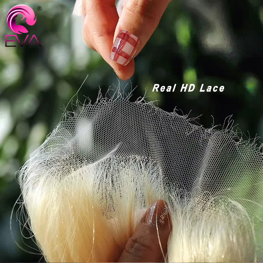Eva Hair HD Lace Closure, 613 Blonde, Echthaar, Glatt - Bild 2