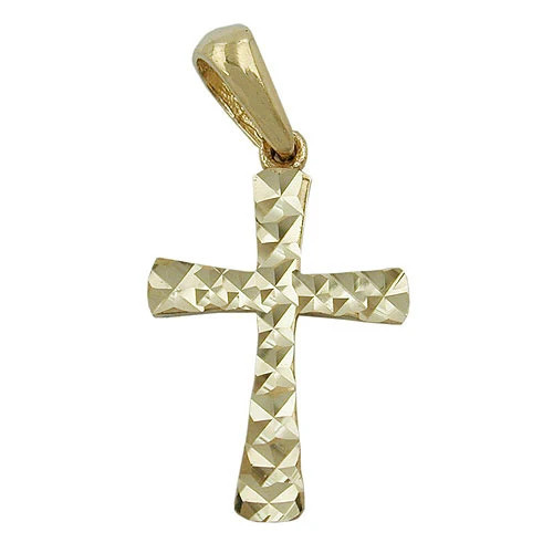 SIGO Anhänger Kreuz, 375 Gold, diamantiert, Unisex - Bild 1