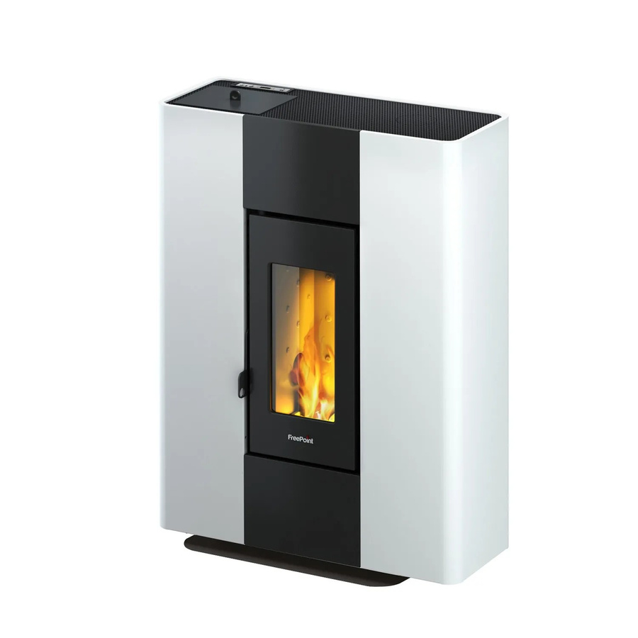 Freepoint Pelletofen Roxy Stand in Weiß mit 7 kW Leistung und WiFi-Funktion - Bild 2