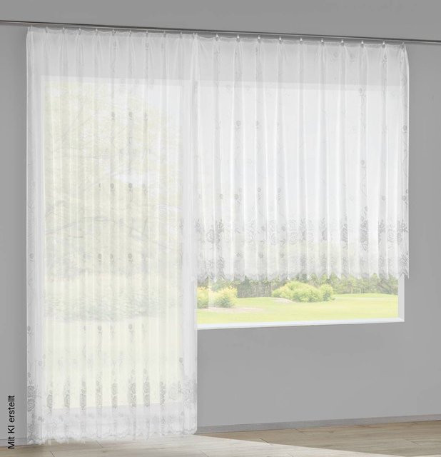 POCOline Fertigstore Amsterdam weiß semi-transparent B/H: 300 x 225 cm - Bild 1