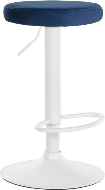 CLP Barhocker Ponte mit Samt-Bezug und Höhenverstellung in modernem Design - Bild 1
