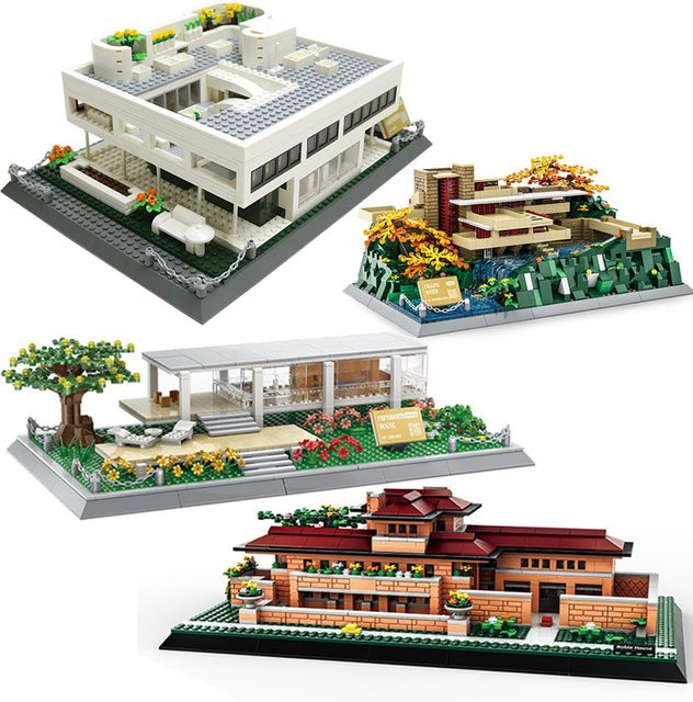 Mengwoha Kreative Villa, Bausteine Haus, Modell Bau Ziegel, Natur - Bild 1