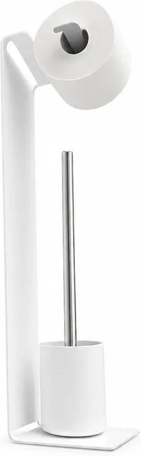 Radius Design GmbH WC-Garnitur Puroraggio Weiß mit Bürste und Metallgestell, Höhe: 150 cm - Bild 1