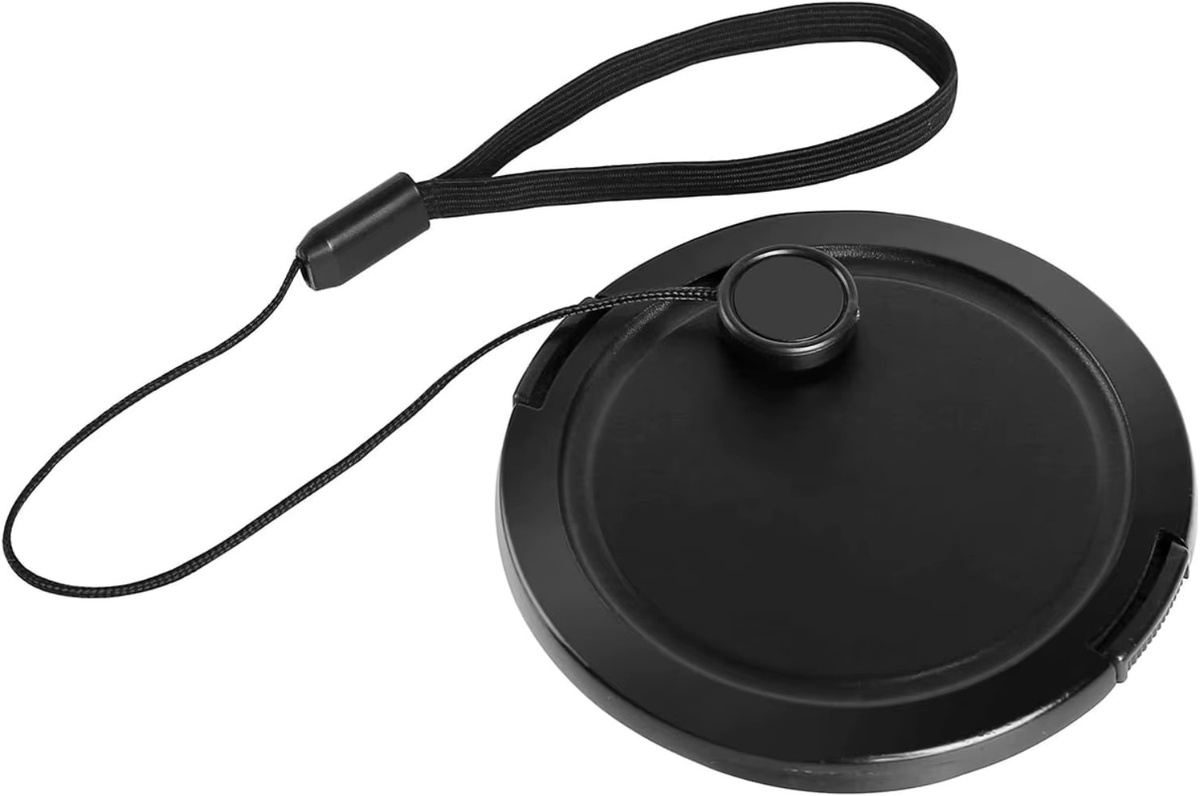 BAPPSUS Kamera Objektiv Kappen-Sicherung mit Lanyard Strap gegen Verlust, Schwarz, Universal für Canon und Sony DSLR SLR - Bild 3