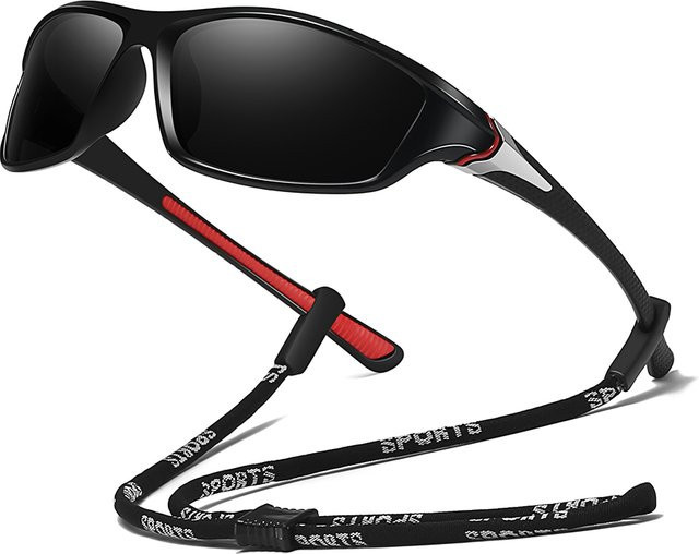 WSZ Sonnenbrille, Wrap, Vollrand, Kunststoff, Schwarz, Unisex - Bild 1