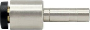 Riegler Gerade Steckverbindung click-clock Stecknippel aus Messing in Silber, Durchmesser: 12 mm, Schlüsselweite: 8 mm - Bild 1
