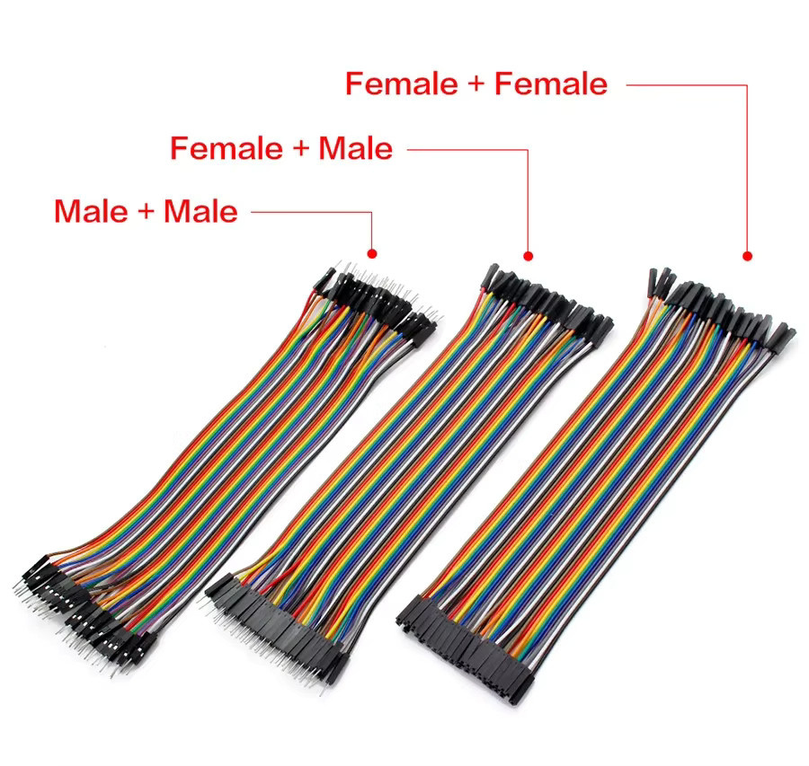 Dupont Jumper Wire Kabel Set für Arduino DIY in Mehrfarbig mit Stecker zu Stecker, Stecker zu Buchse und Buchse zu Buchse (10 cm, 20 cm, 30 cm) - Bild 2