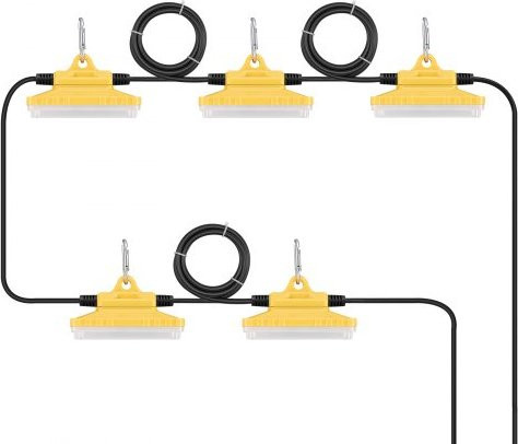 VEVOR Arbeitsleuchten als Lichterkette, 75W, 7500LM, wasserdicht und koppelbar, transparent - Bild 1